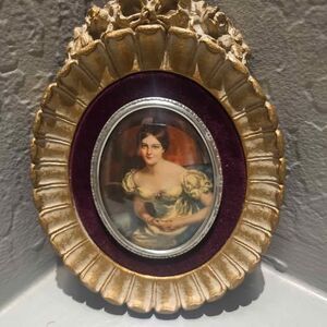 Antique Oval Portrait Countess of Blessington by Sir Thomas Lawrence